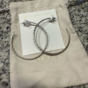 Kendra Scott Silver Val Hoop Earrings